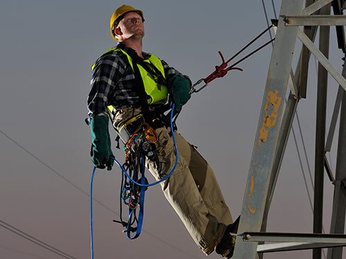 lineman climbing gear lineman climbing a utility pole man with gear from jpk tool co
